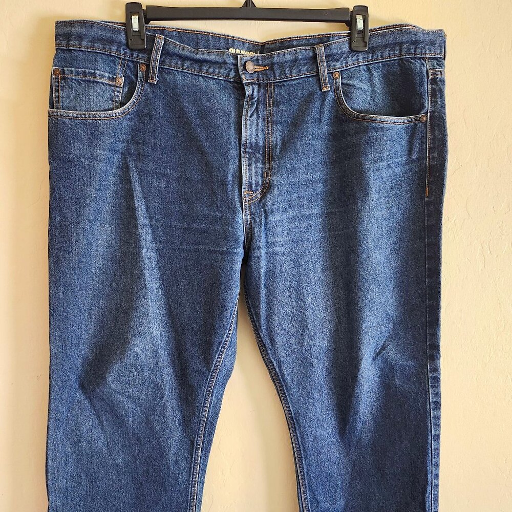 Old Navy Loose Straight Built-in Flex Jeans Men's 40x30 Blue 5-Pocket